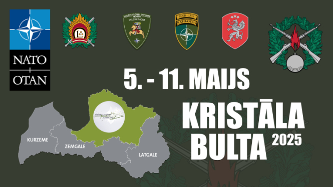 Afiša par militārajām mācībām