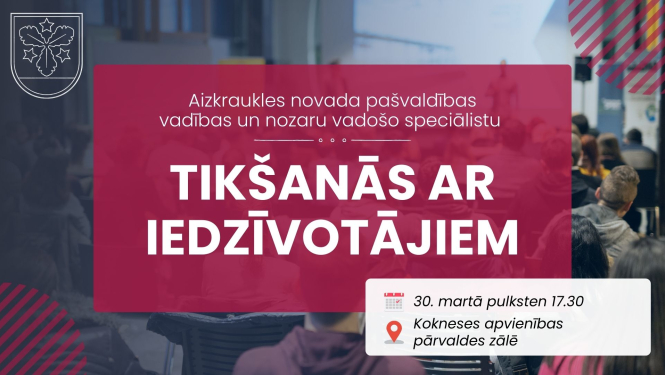 tikšanās ar iedzīvotājiem afiša