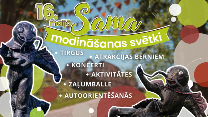 Sama modināšanas svētku baneris