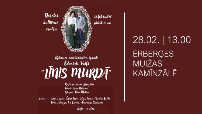 Kokneses amatierteātra izrāde “Līnis murdā”