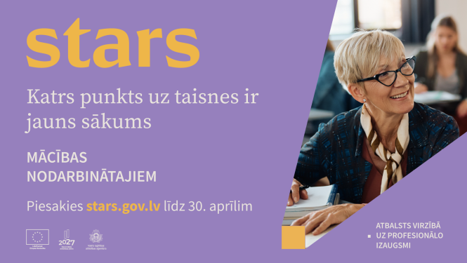 afiša par pieteikšanos mācībām