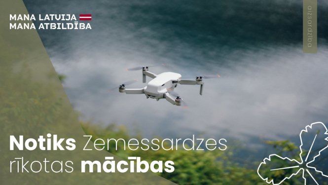 Zemessardzes mācības ar droniem