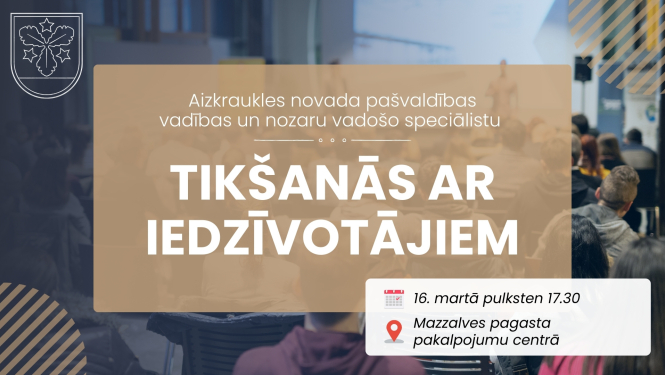 tikšanās ar iedzīvotājiem afiša