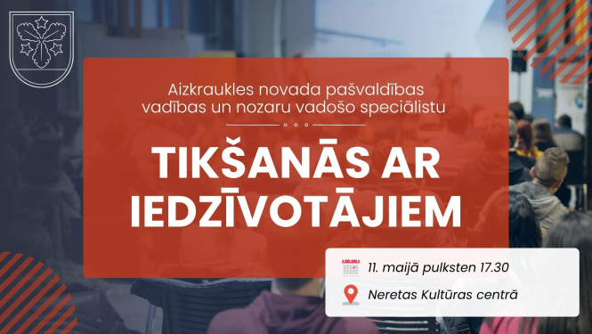 tikšanās ar iedzīvotājiem afiša