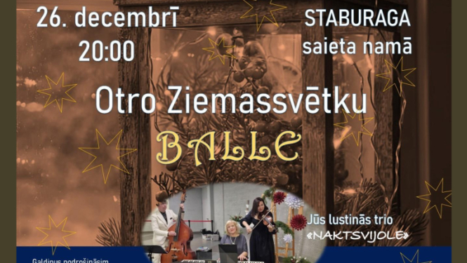 Otro Ziemassvētku balle kopā ar trio “Naktsvijole”