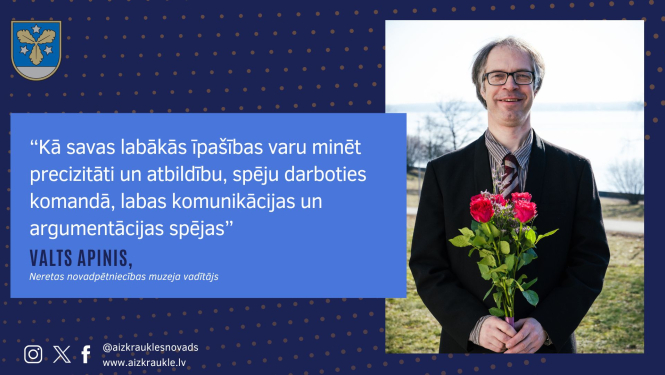 Jaunais Neretas novadpētniecības muzeja vadītājs