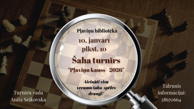 Šaha turnīrs “Pļaviņu kauss 2026”