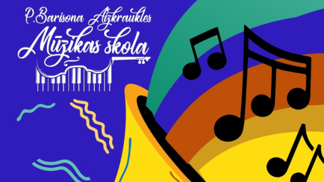 Mūzikas skolas uzņemšanas baneris