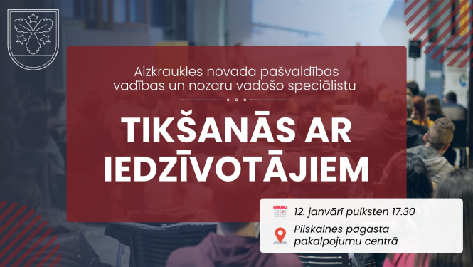 tikšanās ar iedzīvotājiem afiša