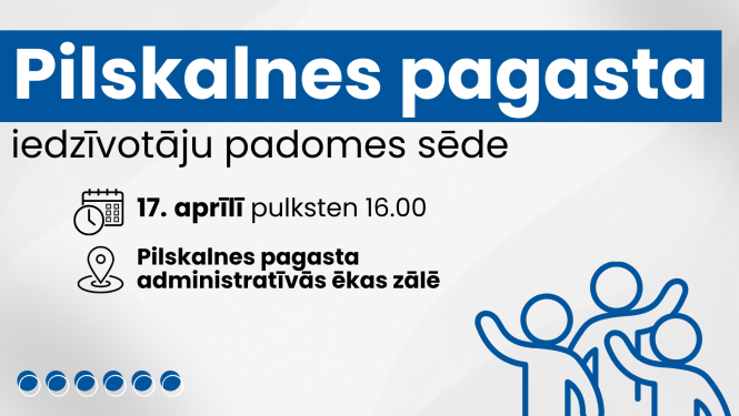 Iedzīvotāju padomes sapulces afiša