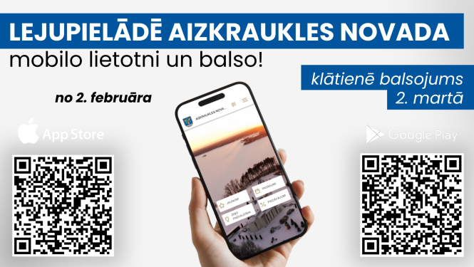 Lejupielādē mobilo lietotni un balso