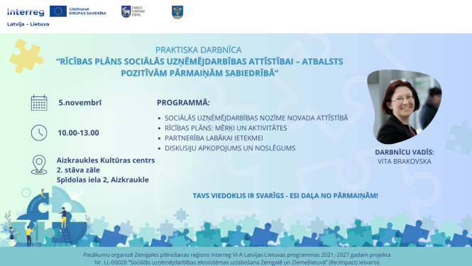 Praktiskās darbnīcas afiša