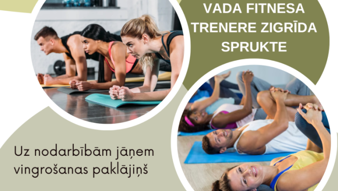 Vingrošanas nodarbību afiša