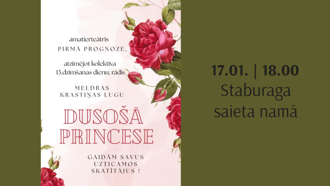 Amatierteātra “Pirmā prognoze” izrāde – Meldra Krastiņa “Dusošā princese”