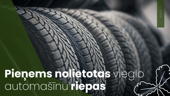 Pieņems nolietotās riepas