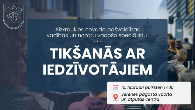 tikšanās ar iedzīvotājiem afiša