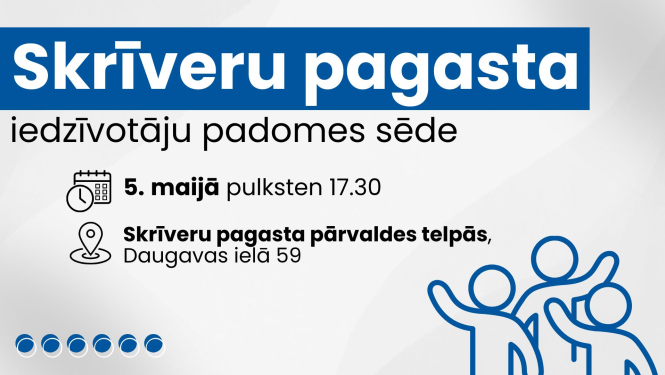 Iedzīvotāju padomes sapulces afiša