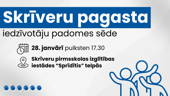 Iedzīvotāju padomes sapulces afiša