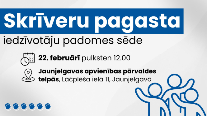 Iedzīvotāju padomes sapulces afiša