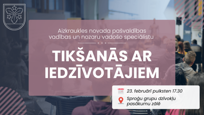 tikšanās ar iedzīvotājiem afiša