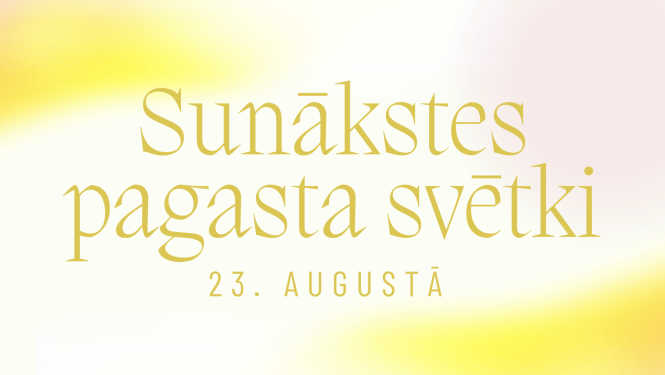 Sunākstes pagasta svētku baneris