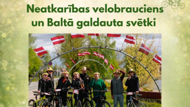 Neatkarības velobrauciens un Baltā galdauta svētki Pļaviņās