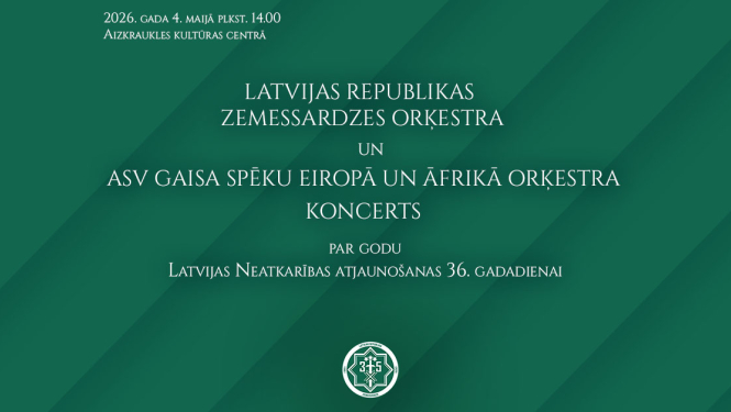 Latvijas un ASV militāro orķestru koncerts par godu Latvijas Neatkarības atjaunošanas 36. gadadienai