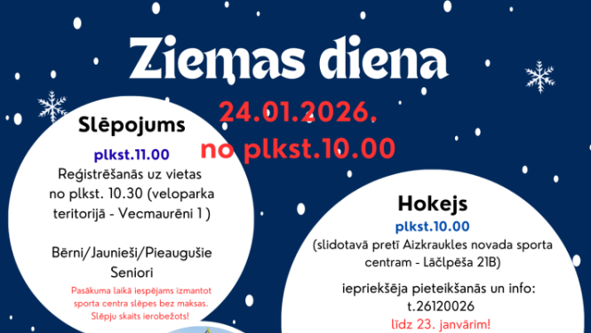 Pasākuma "Ziemas diena" afiša