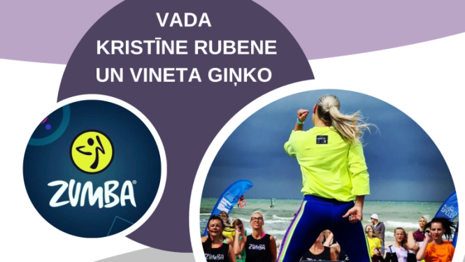 Zumbas nodarbību afiša