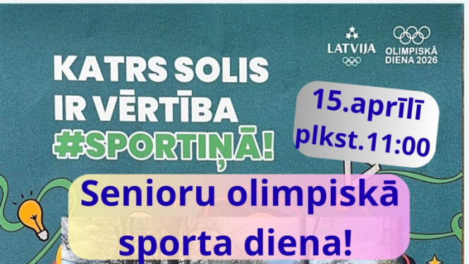 Senioru olimpiskās sporta dienas afiša