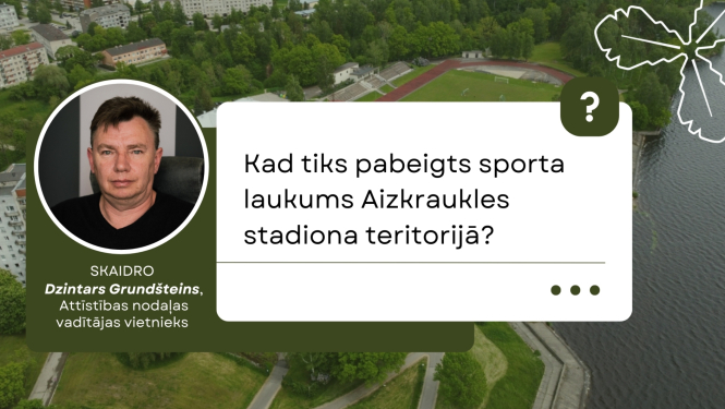 Sporta laukums Aizkraukles stadiona teritorijā