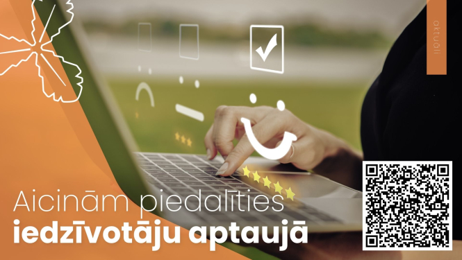 Aicinām iedzīvotājus piedalīties aptaujā