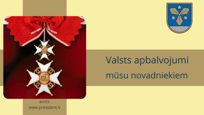 Latvijas Neatkarības svētkos valsts apbalvojumus saņems mūsu novadnieki Lidija Ozoliņa un Aldis Jansons