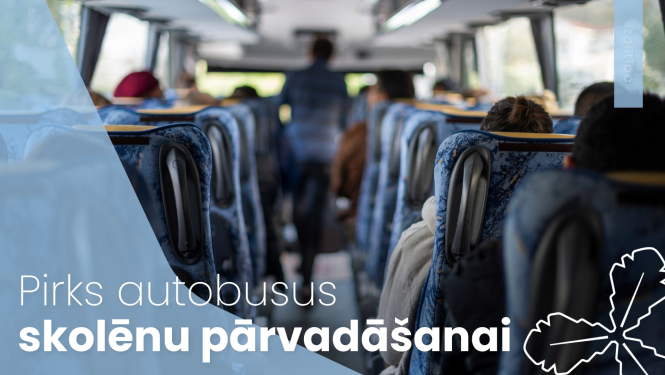 Pirks autobusus skolēnu pārvadāšanai
