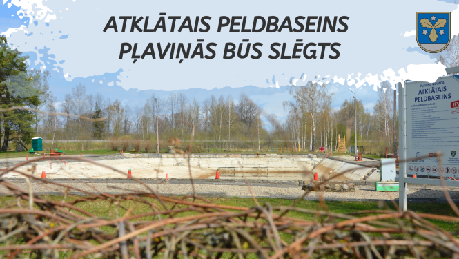 peldbaseis slēgts