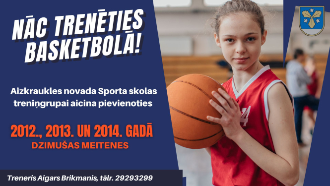nāc trenēties basketbolā