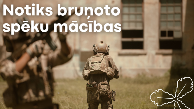 notiks bruņoto spēku mācības