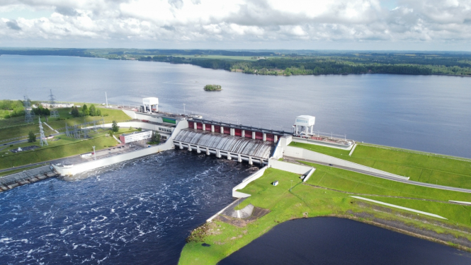 Pļaviņu HES - drona kadri