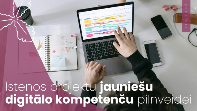 Īstenos projektu jauniešu digitālo kompetenču pilnveidei