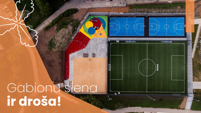 Gabionu siena ir droša