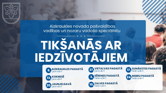 tikšanās ar iedzīvotājiem afiša