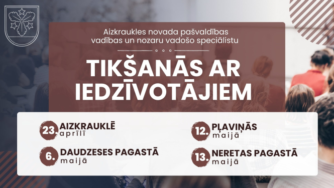 tikšanās ar iedzīvotājiem afiša