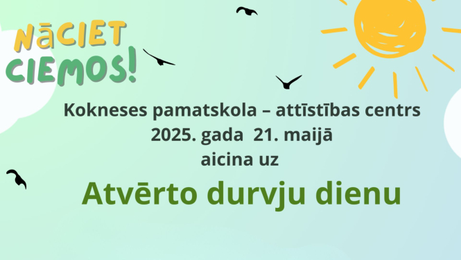 afiša atvērto durvju dienai