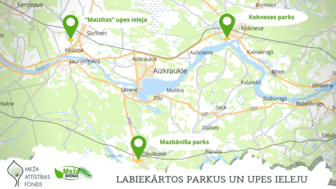 labiekaŗtos parkus un upju ieleju