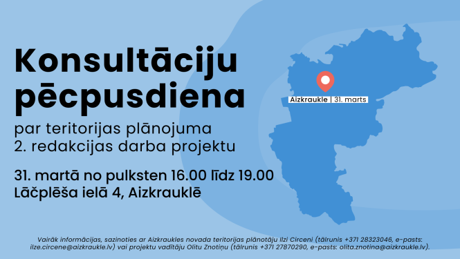 konsultāciju pēcpusdienas afiša