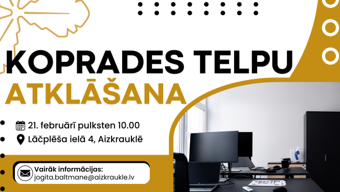 koprades telpu atklāšana