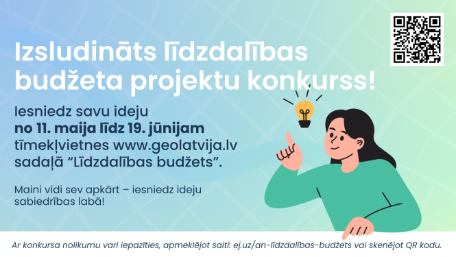līdzdalības budžeta konkursa baneris