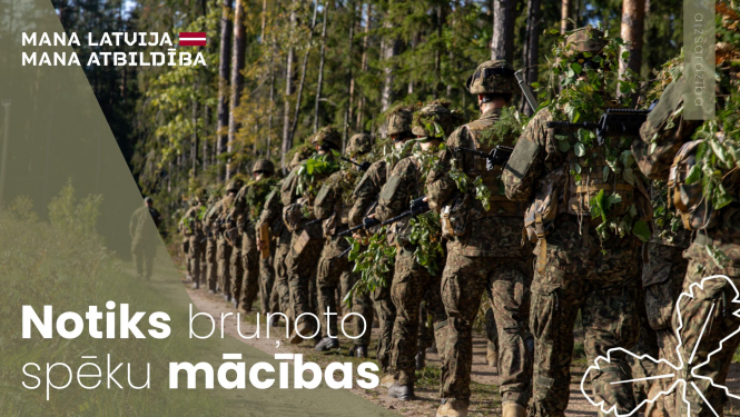 notiks bruņoto spēku mācības