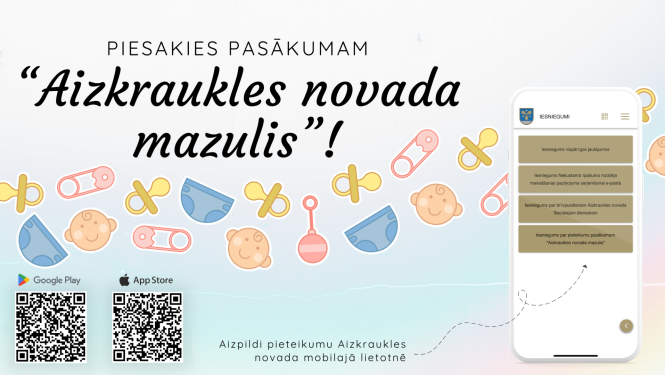 Afiša Aizkraukles novada mazulim
