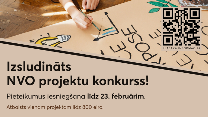 Izsludināts NVO projektu konkurss